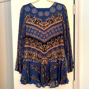 Sexy Free People Mini Dress with plunging back